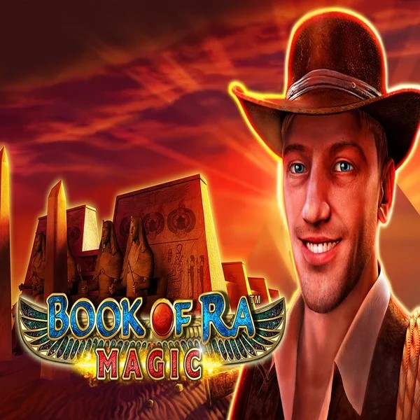 Official Slots logo: Book of Ra Magic by Greentube at Wolf Casino